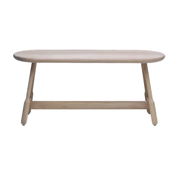 Massproductions Albert bänk 160 cm Vitoljad ek | Skandinavisk Design | Bänkar | Vit