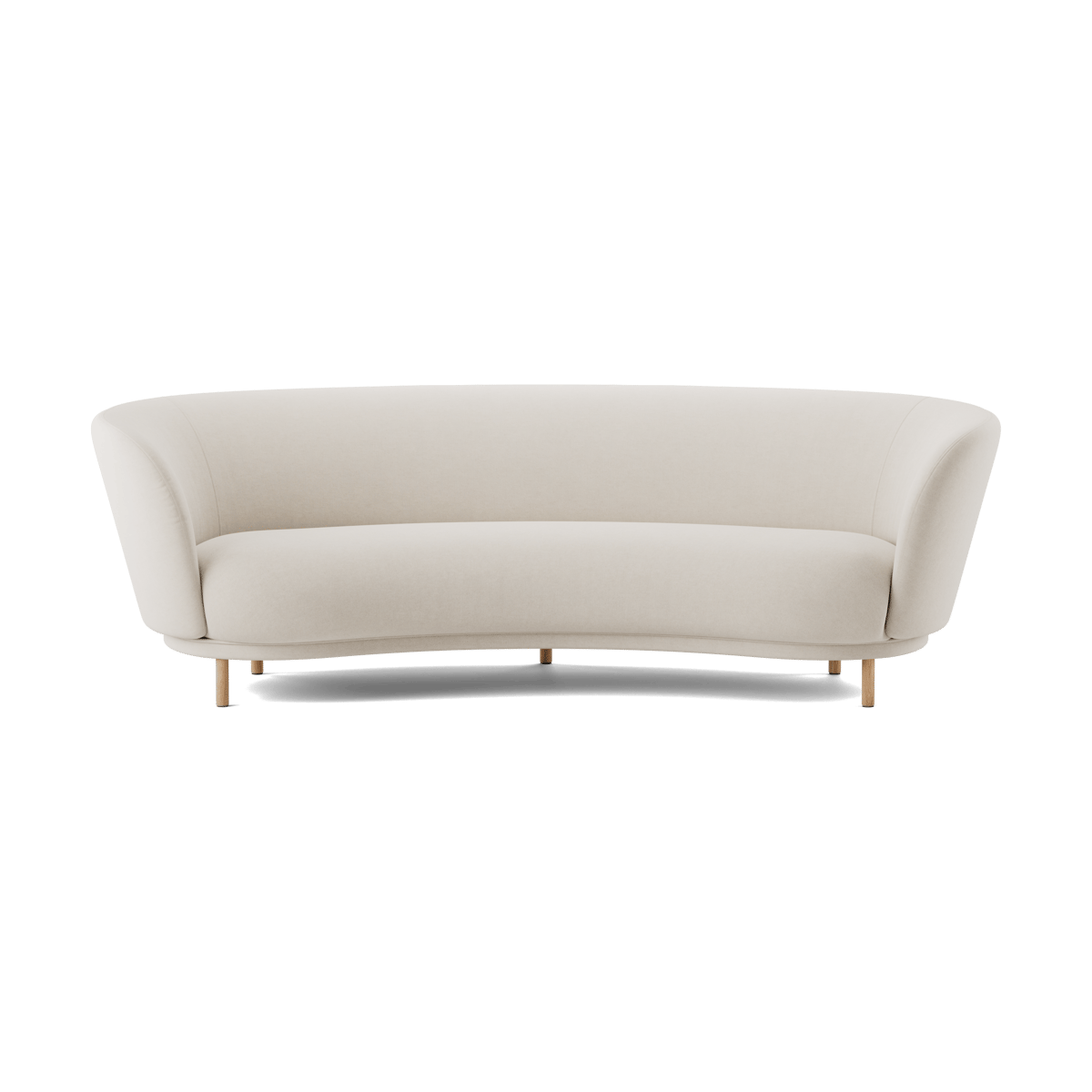 Massproductions Dandy 3-sits soffa Natural oak-Linara 05 Porridge