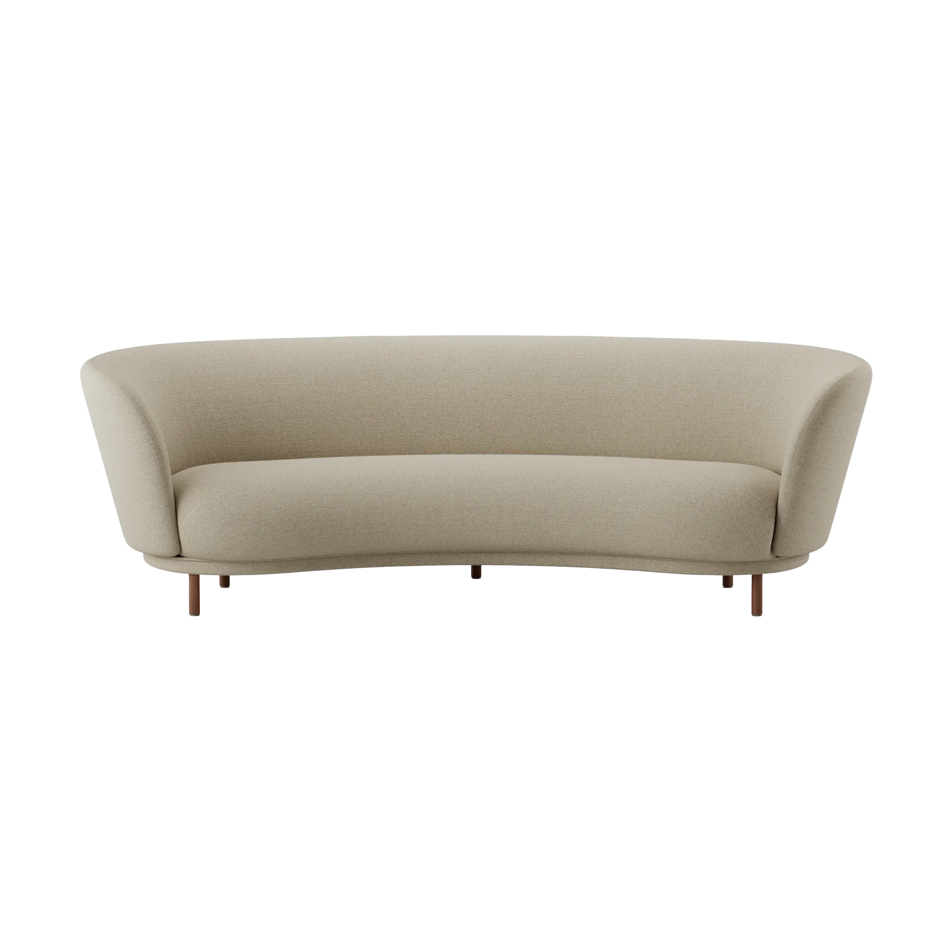Dandy 3-sits soffa, Walnut-Ecriture 240 Massproductions