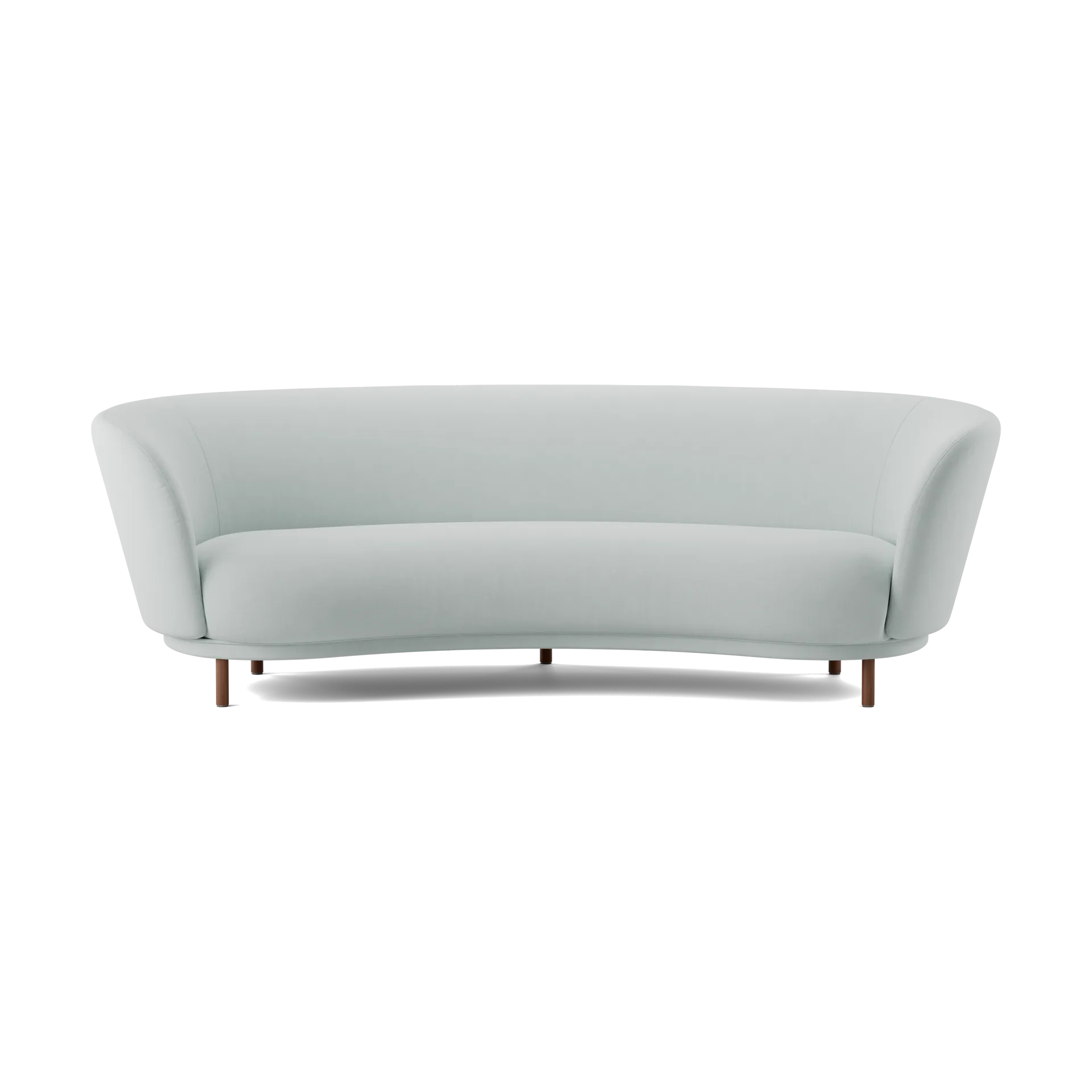 Dandy 3-sits soffa, Walnut-Linara 253 Swedish Grey Massproductions