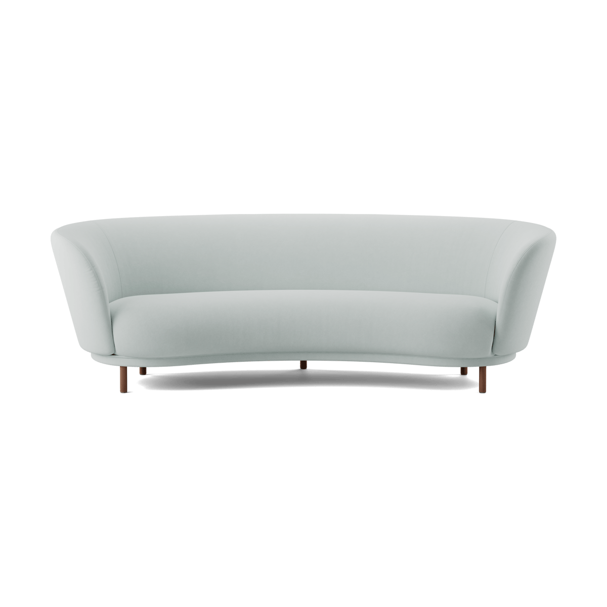 Massproductions Dandy 3-sits soffa Walnut-Linara 253 Swedish Grey