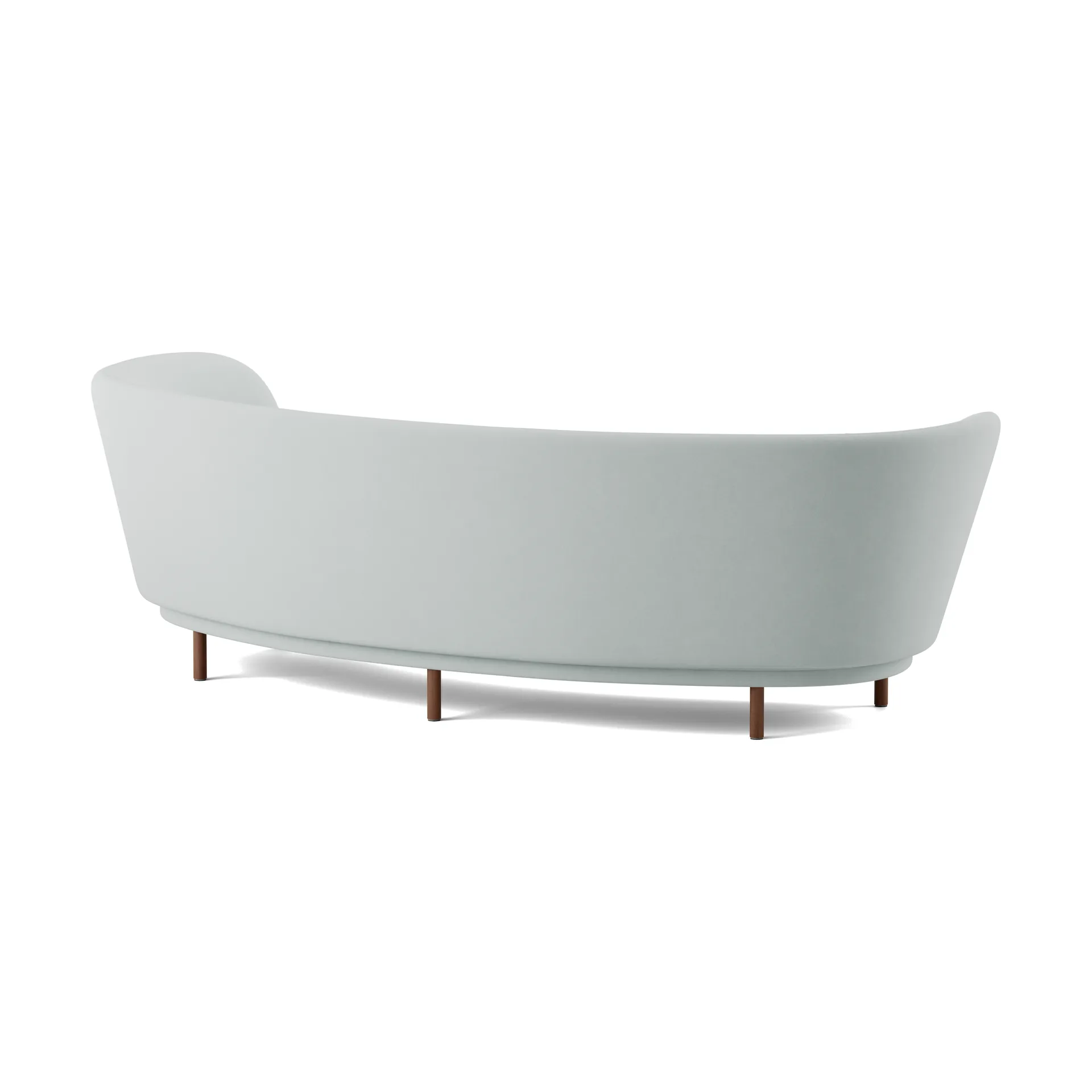 Dandy 3-sits soffa, Walnut-Linara 253 Swedish Grey Massproductions