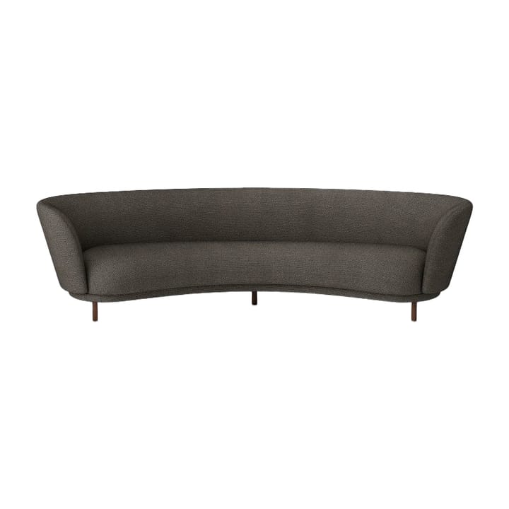 Dandy 4-sits soffa - Valnöt-Sacho Safire 001 - Massproductions
