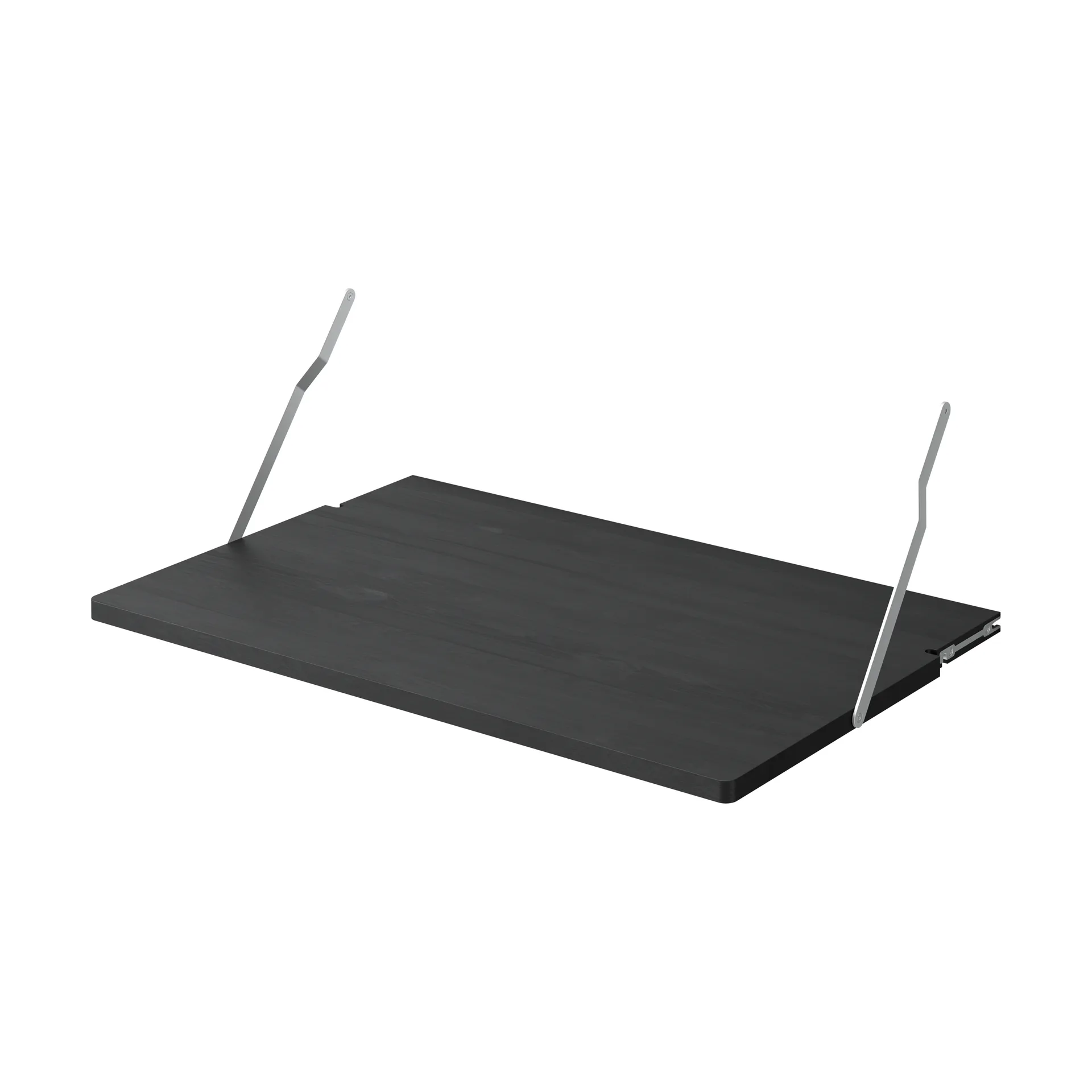 Gridlock Desk skrivbordshyllplan, Black stained Ash Massproductions