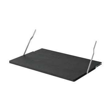 Gridlock Desk skrivbordshyllplan - Black stained Ash - Massproductions