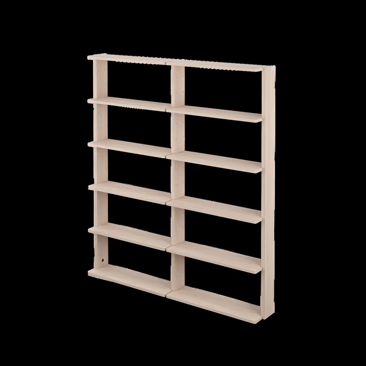 Massproductions Gridlock - T2-A12-0 vägghylla Natural Ash