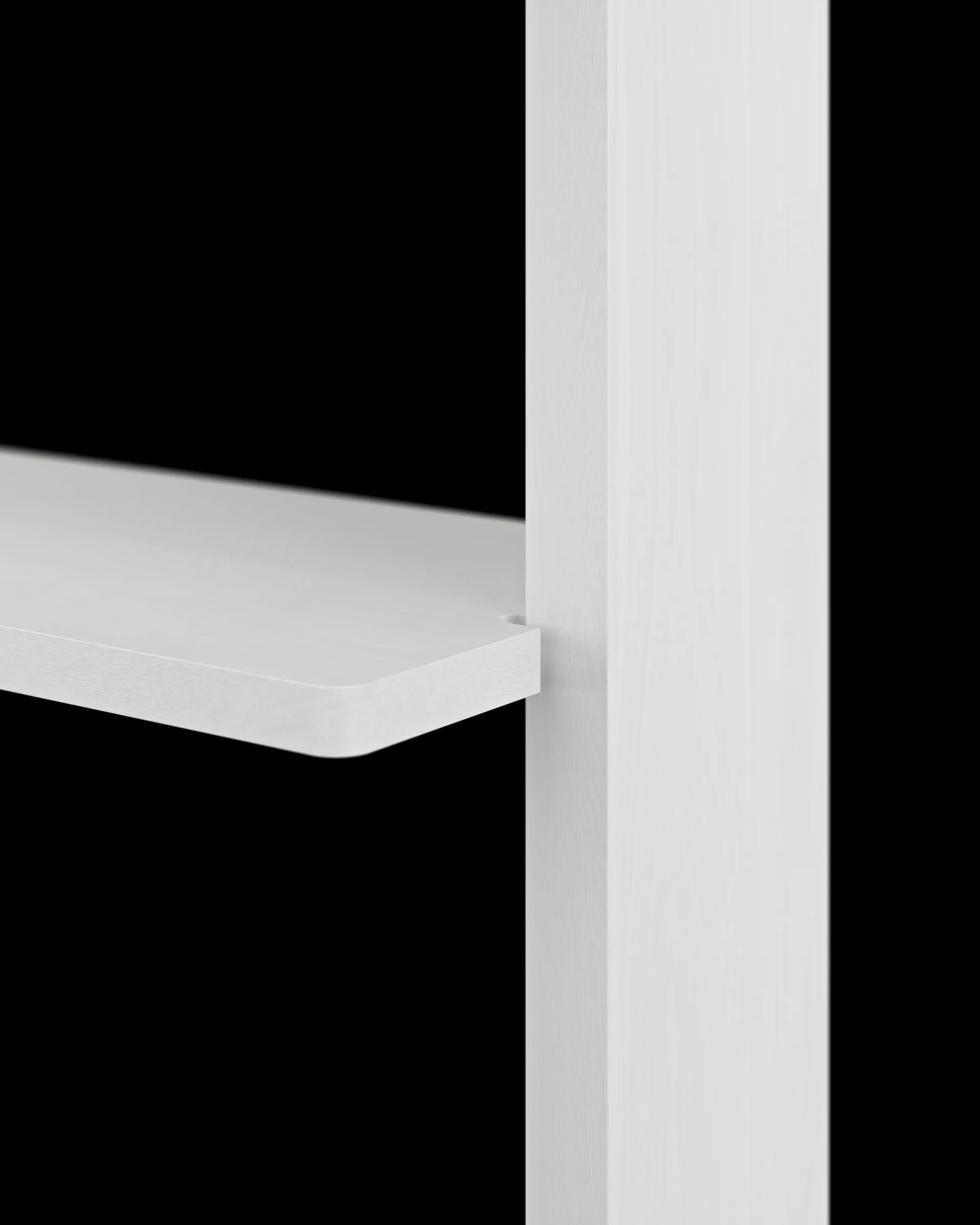 Gridlock - T2-A12-0 vägghylla, White stained Ash Massproductions