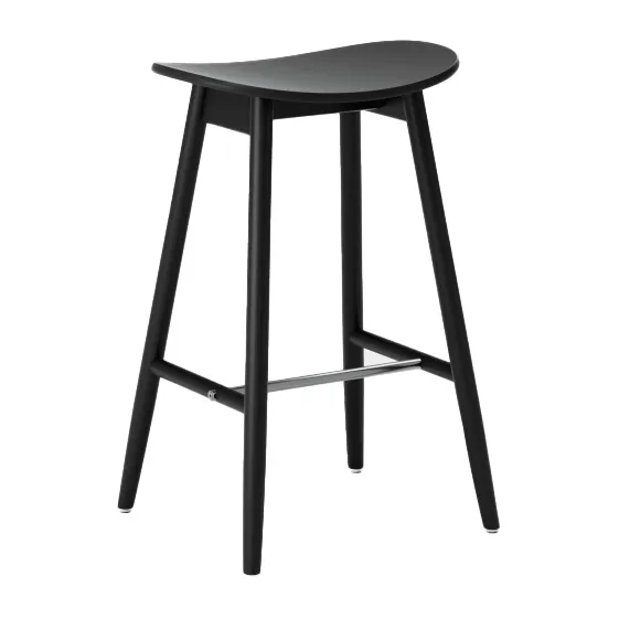 Icha barstol 65 cm, Svartbetsad bok Massproductions