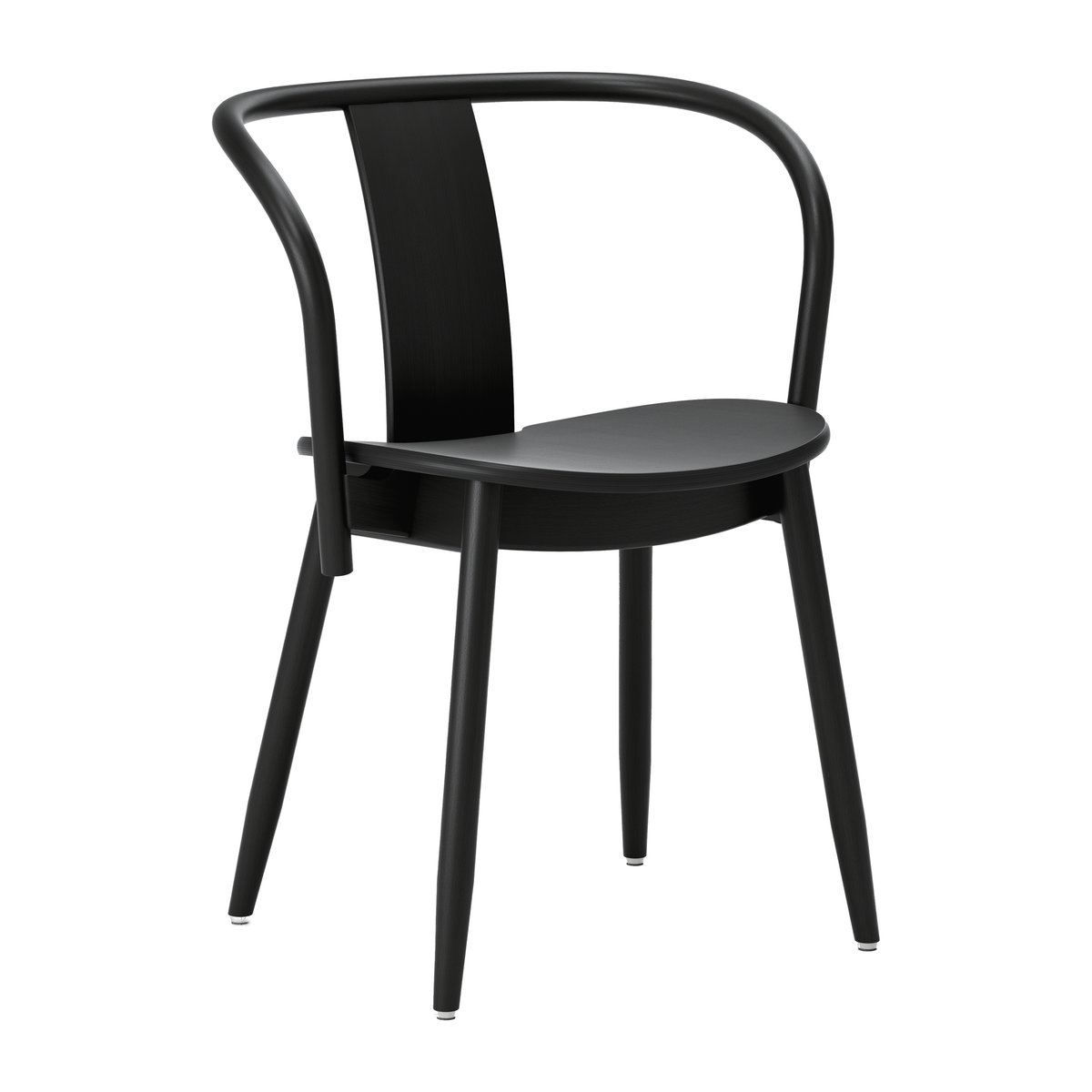 Massproductions Icha stol Svartbetsad bok | Skandinavisk Design | Stolar | Svart