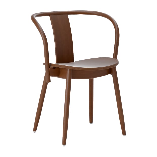 Massproductions Icha stol Valnötsbetsad bok | Skandinavisk Design | Stolar | Brun