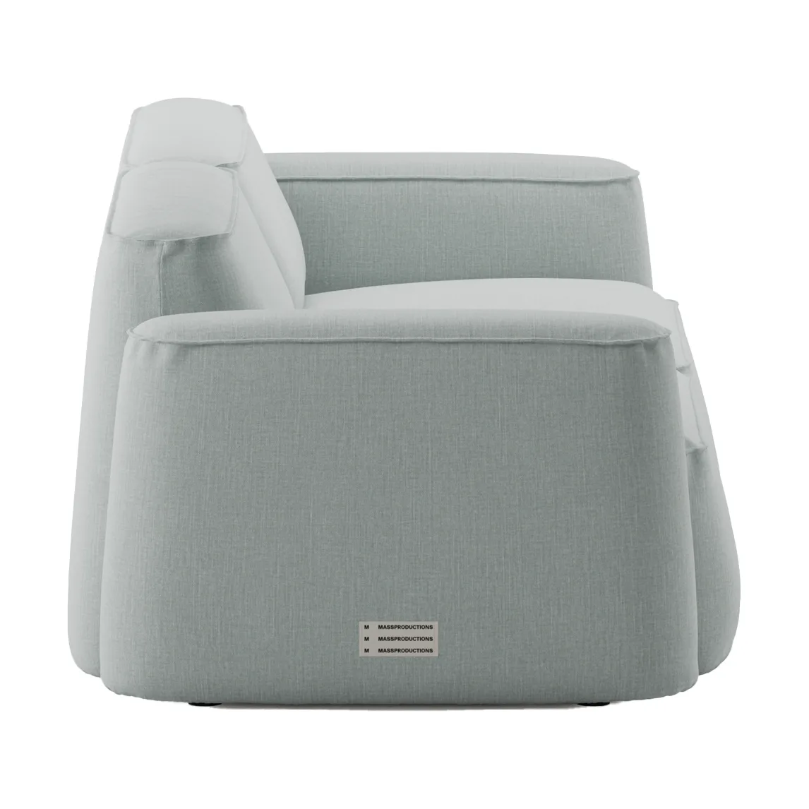 Patch 2,5-sits soffa, Linara 253 Swedish Grey Massproductions
