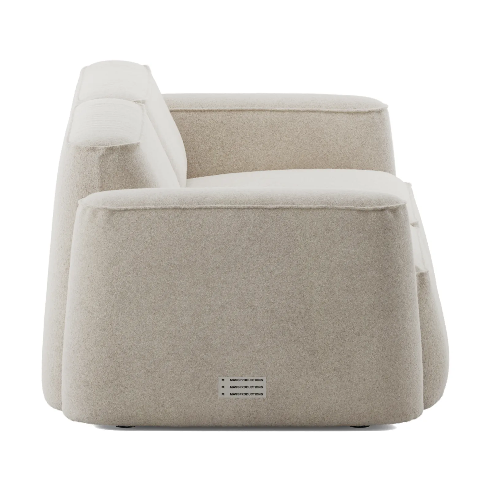 Patch 2,5-sits soffa, Spiral 21 Chalk Massproductions