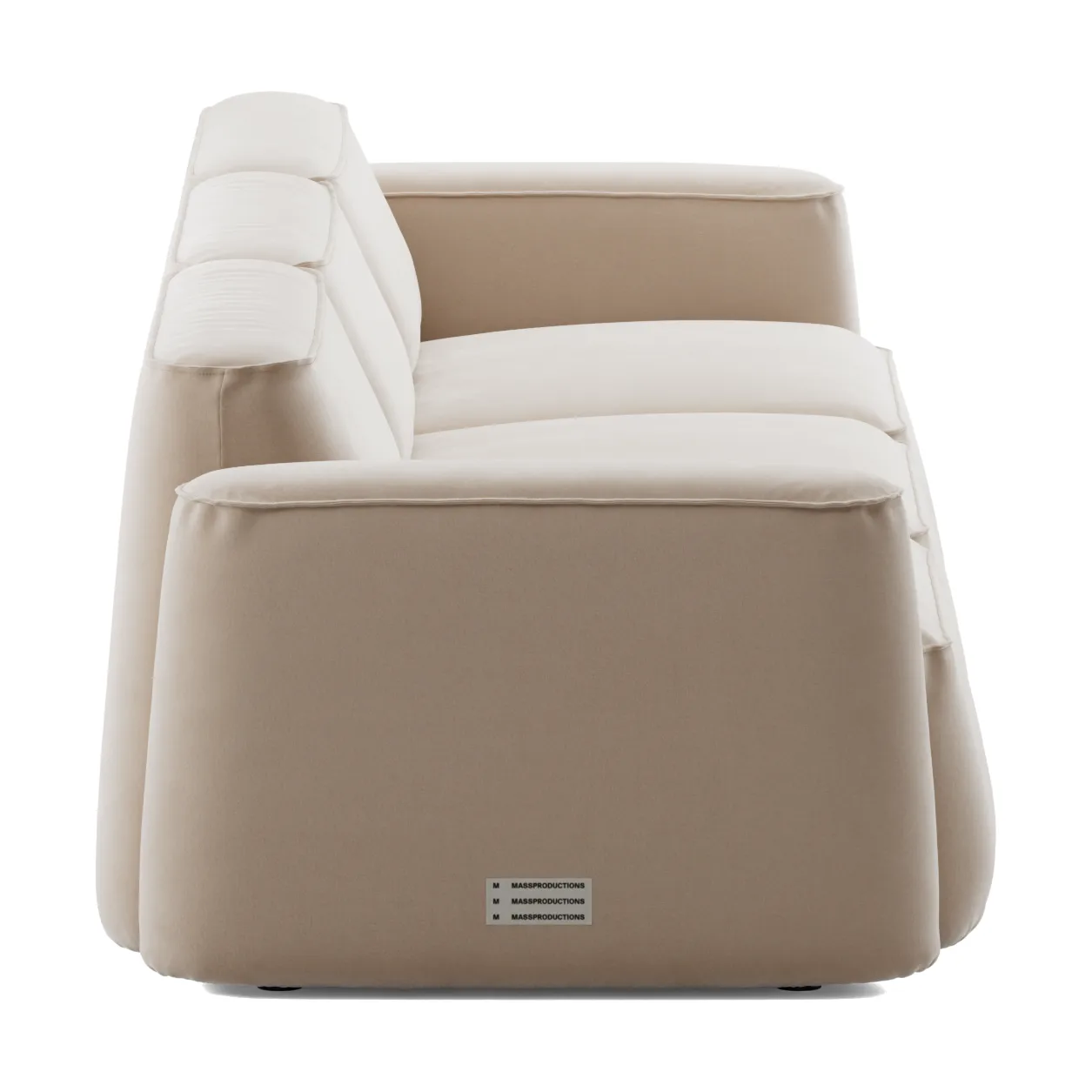 Patch 3-sits soffa, Atlantis 52 Alabaster Massproductions