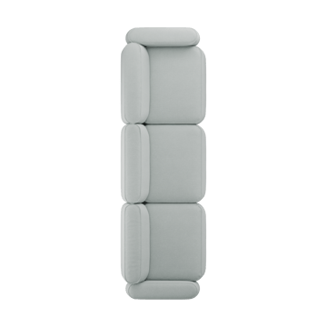Patch 3-sits soffa - Linara 253 Swedish Grey - Massproductions