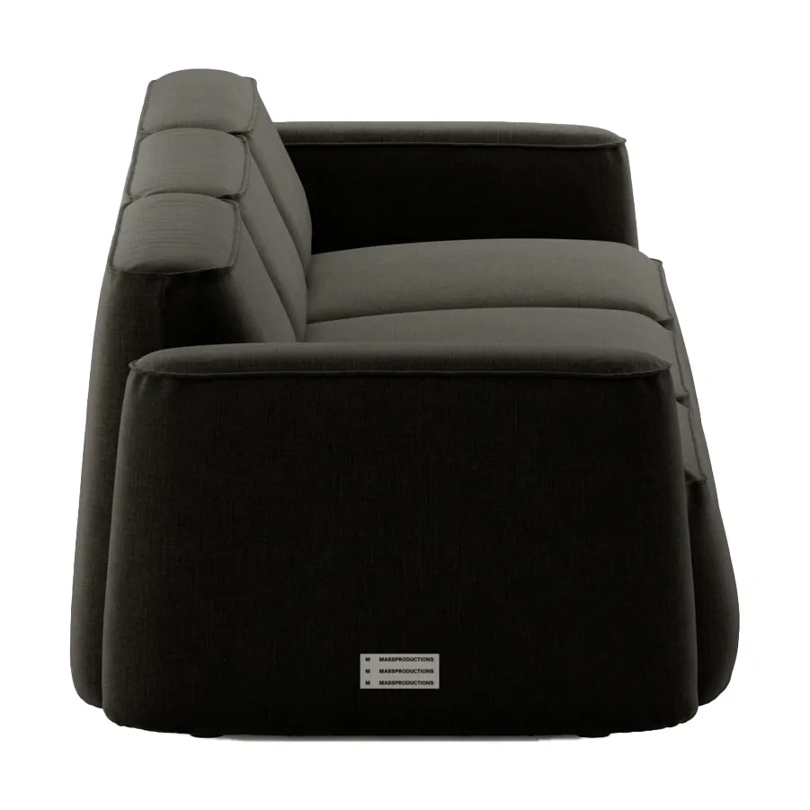 Patch 3-sits soffa, Linara 90 Espresso Massproductions