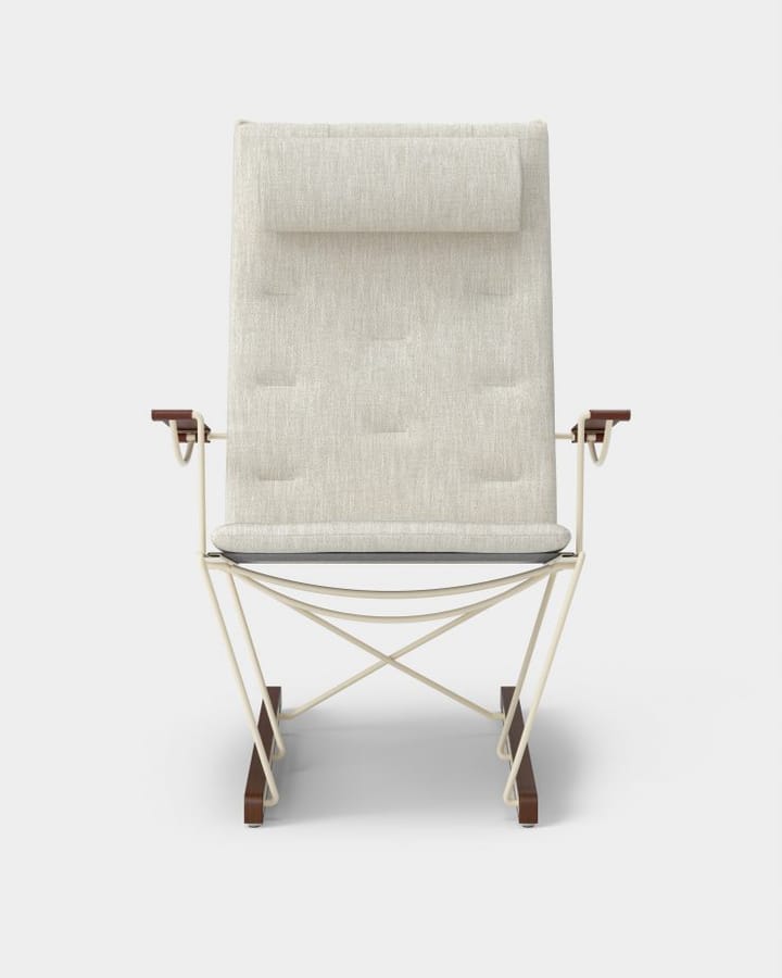 Spark Lounge Chair, ivory-valnötsbetsad bok - Romo Ruskin Quill 7757/10 - Massproductions