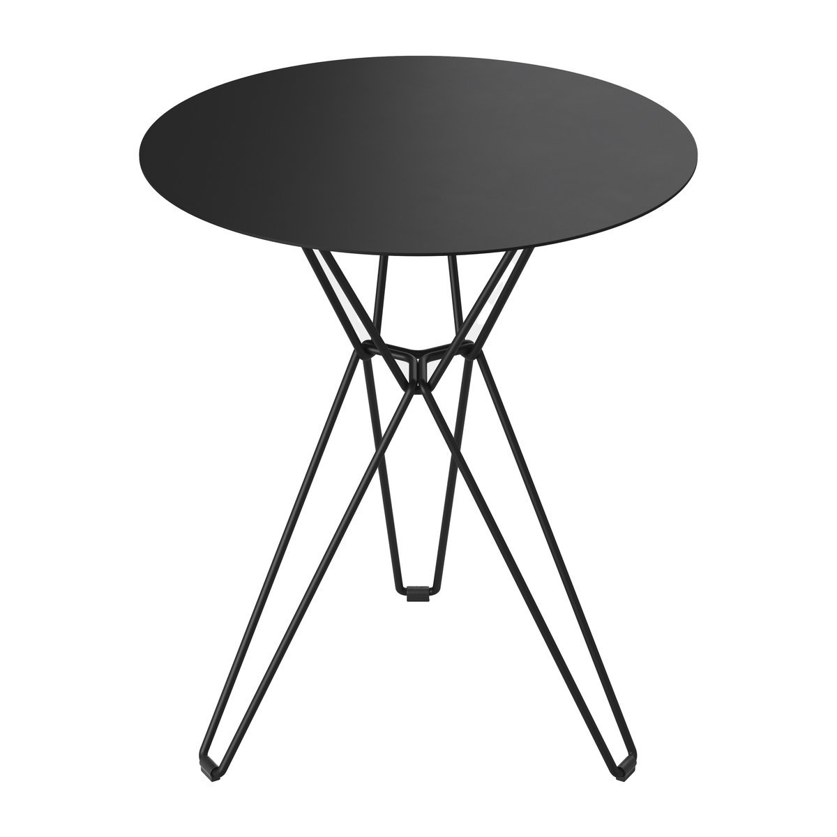Massproductions Tio cafébord 60 cm Black | Skandinavisk Design | Trädgårdsbord | Svart