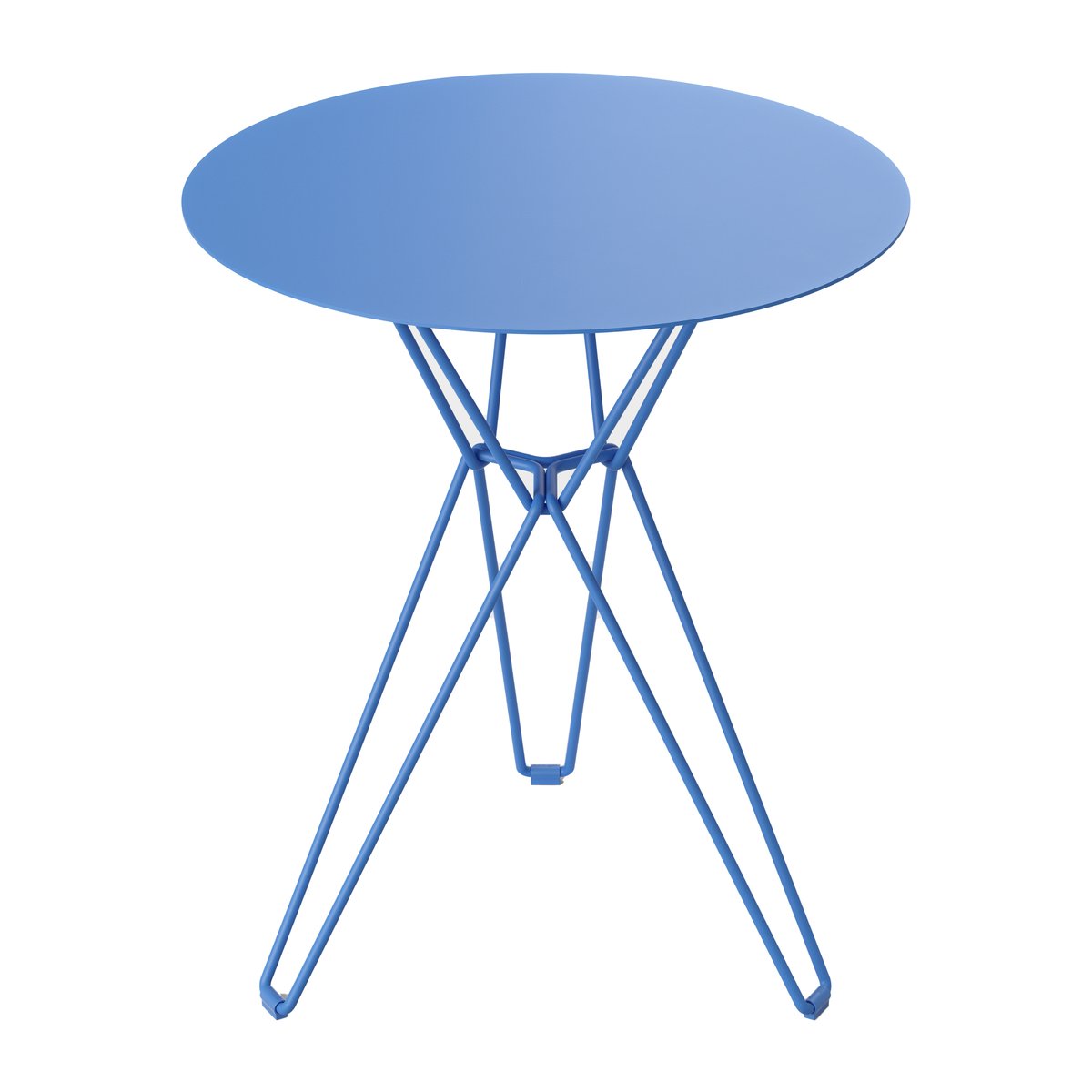 Massproductions Tio cafébord 60 cm Overseas Blue | Skandinavisk Design | Trädgårdsbord | Blå
