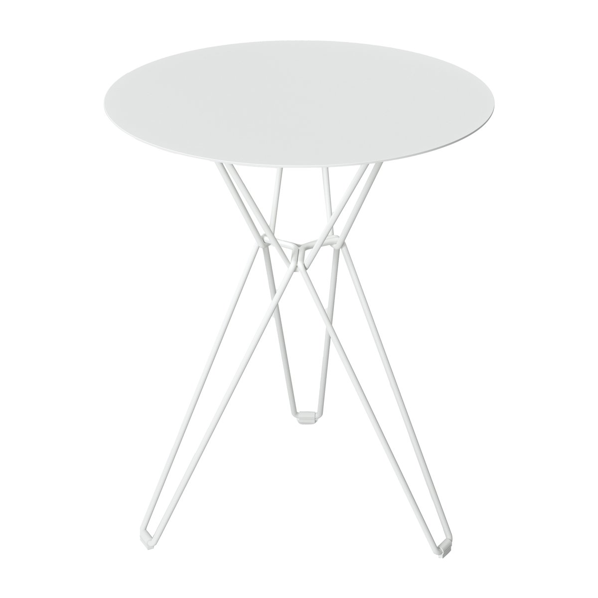 Massproductions Tio cafébord 60 cm White | Skandinavisk Design | Trädgårdsbord | Vit