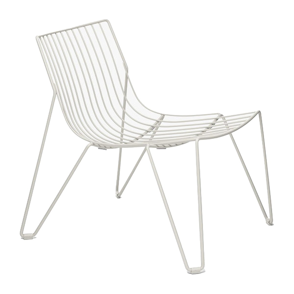 Massproductions Tio easy chair loungestol White | Skandinavisk Design | Trädgårdsfåtöljer | Vit