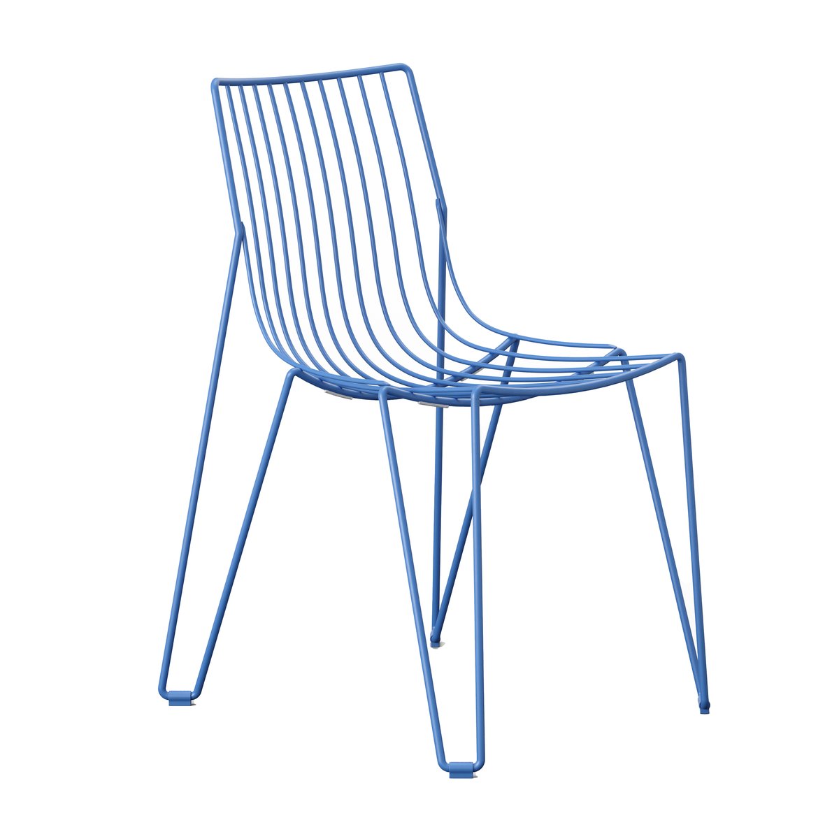 Massproductions Tio stol Overseas Blue | Skandinavisk Design | Trädgårdsstolar | Blå