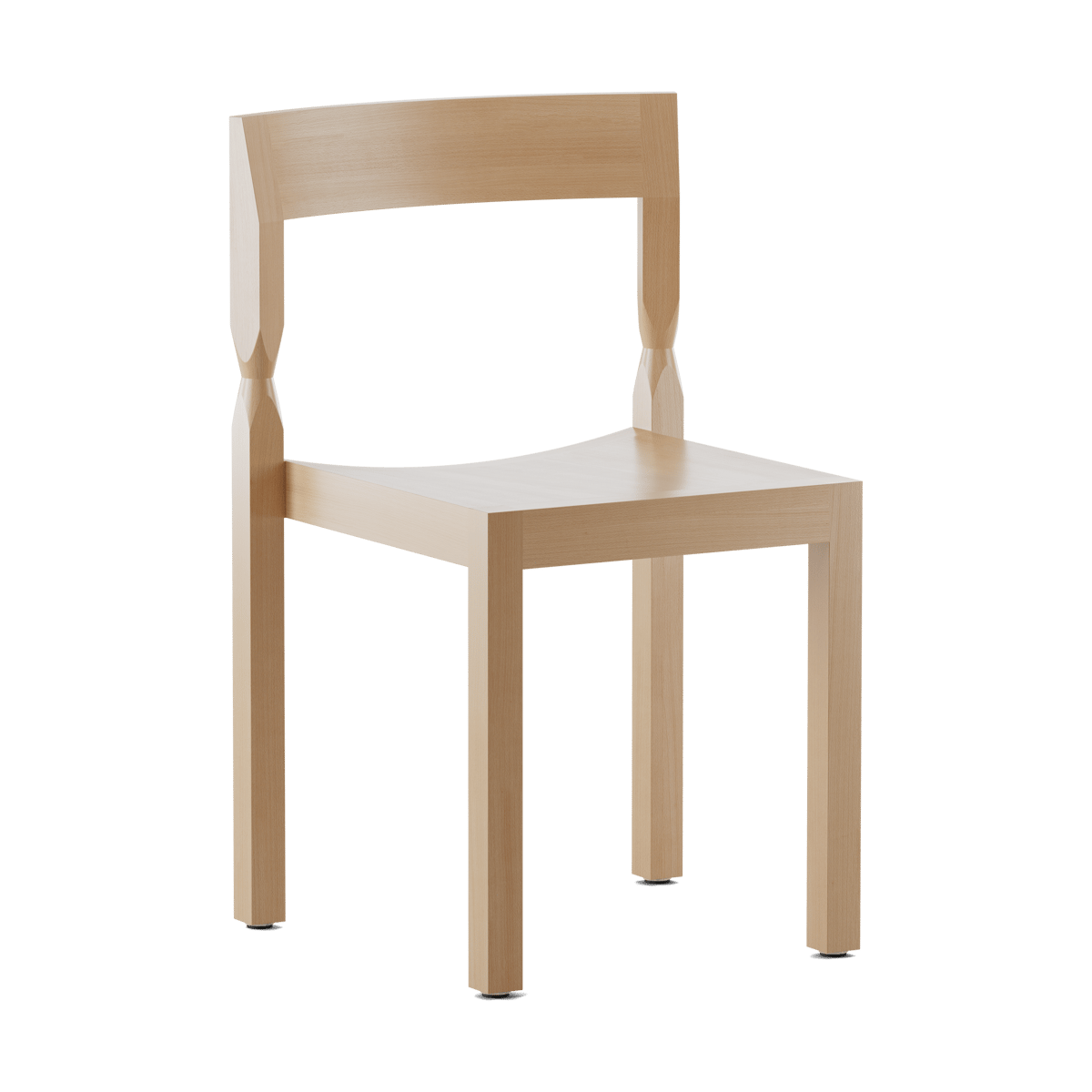Massproductions Woodwerk stol Natural beech | Skandinavisk Design | Stolar | Brun