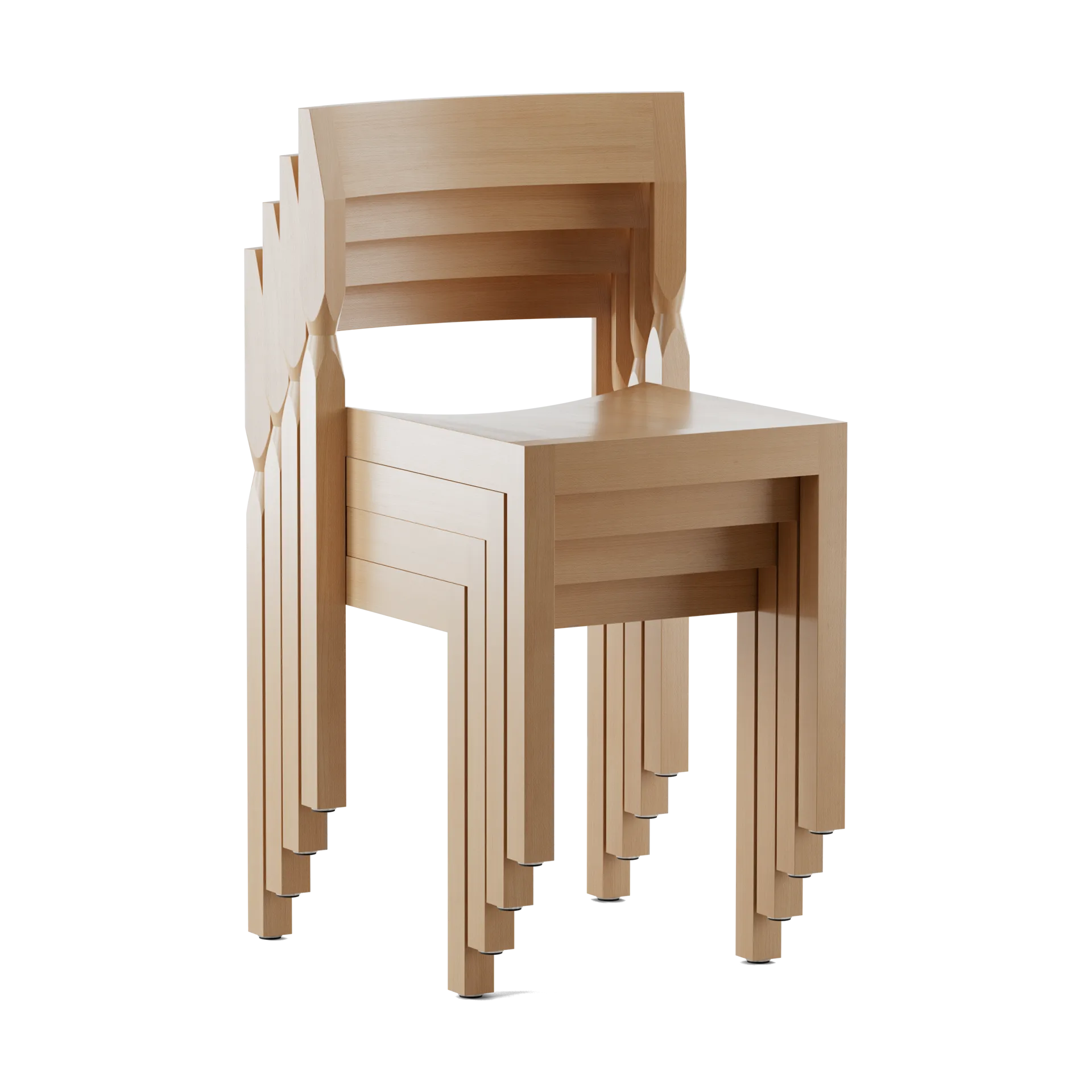 Woodwerk stol, Natural beech Massproductions