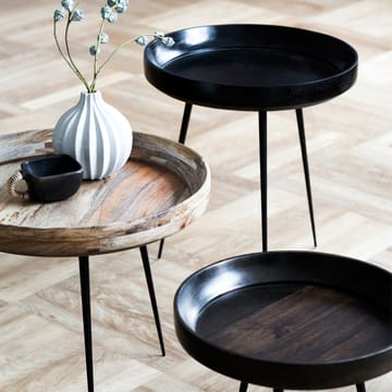 Bowl Medium bord - mango natur, svart stativ - Mater