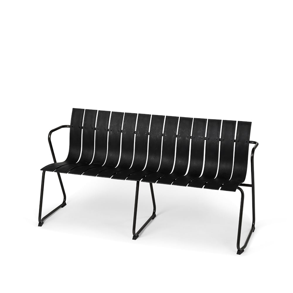 Mater Ocean bänk Black | Skandinavisk Design | Trädgårdsbänkar | Svart