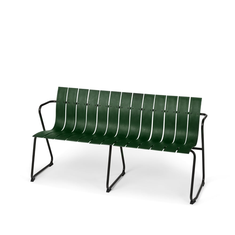 Mater Ocean bänk Green | Skandinavisk Design | Trädgårdsbänkar | Grön