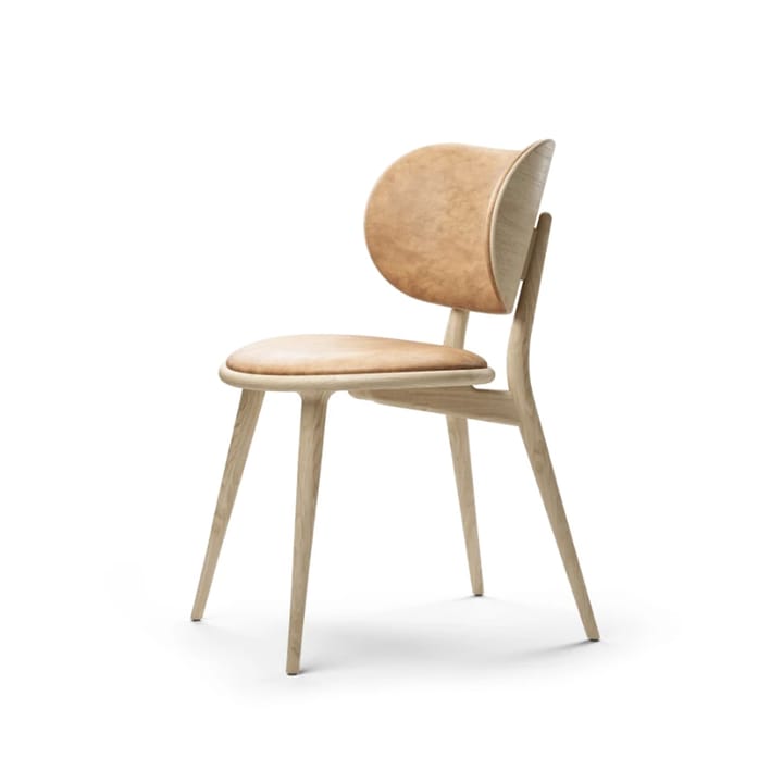 The Dining Chair stol - läder natural, mattlackat ekstativ - Mater