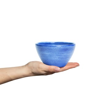 Basic organic skål 12 cm - Ljusblå - Mateus