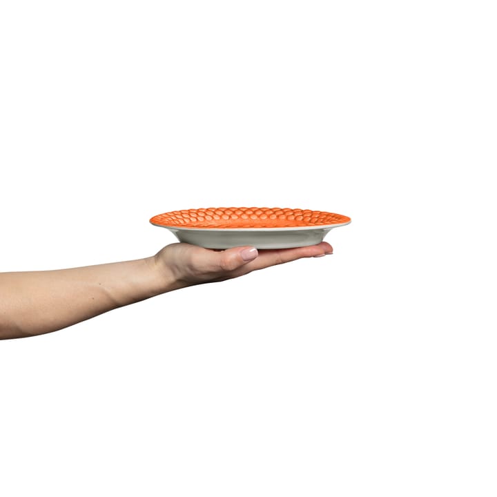 Bubbles oval tallrik 20 cm - Orange - Mateus