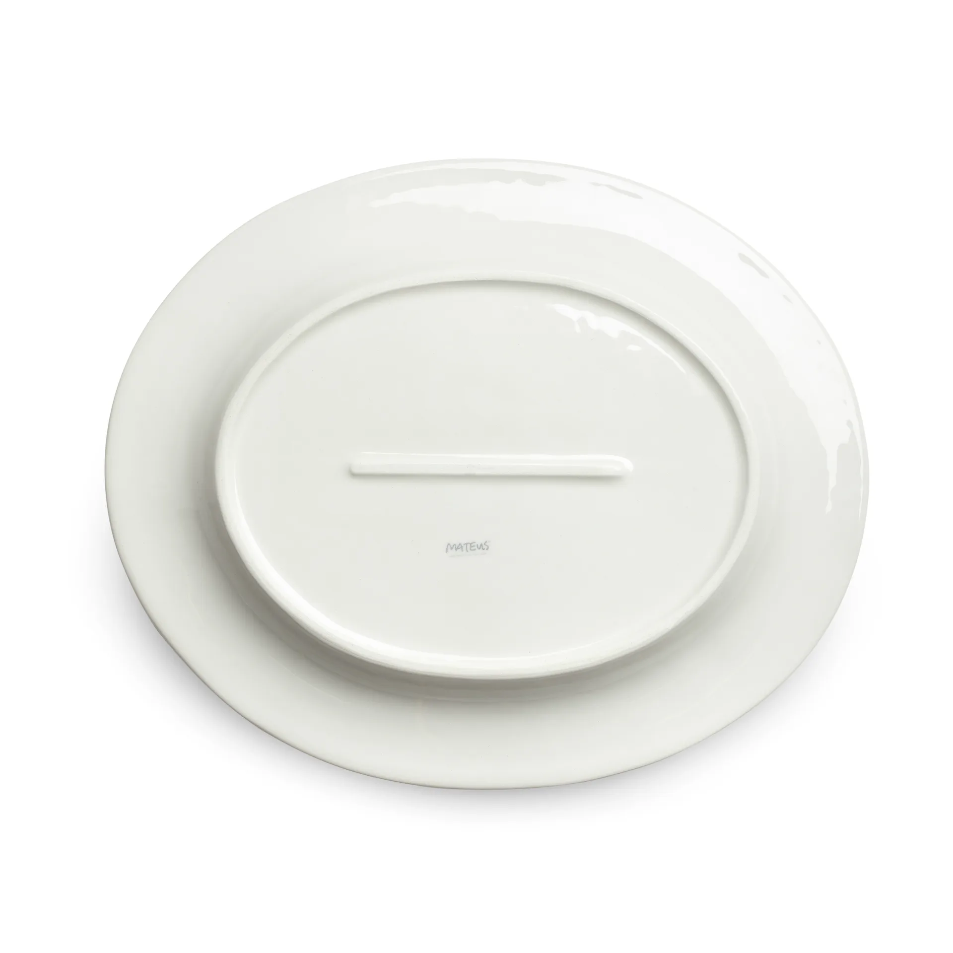 Bubbles ovalt fat 35 cm, Sand Mateus