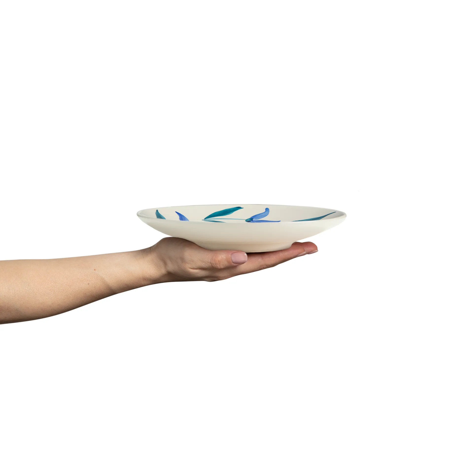 Flowers blossom assiett Ø20 cm, Vit Mateus