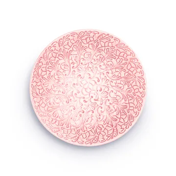 Lace tallrik 20 cm - Ljusrosa - Mateus