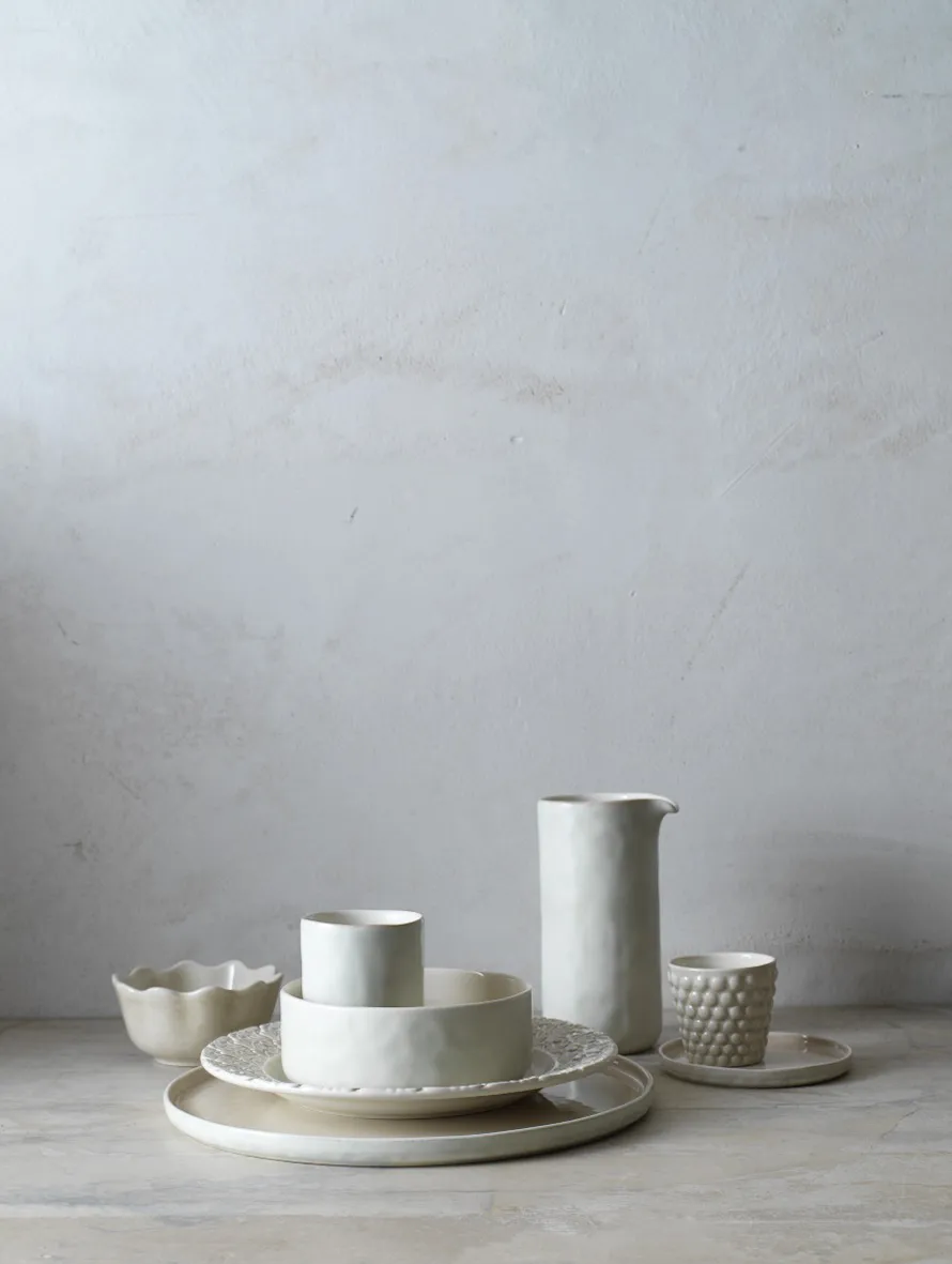 Lace tallrik 25 cm, Sand Mateus