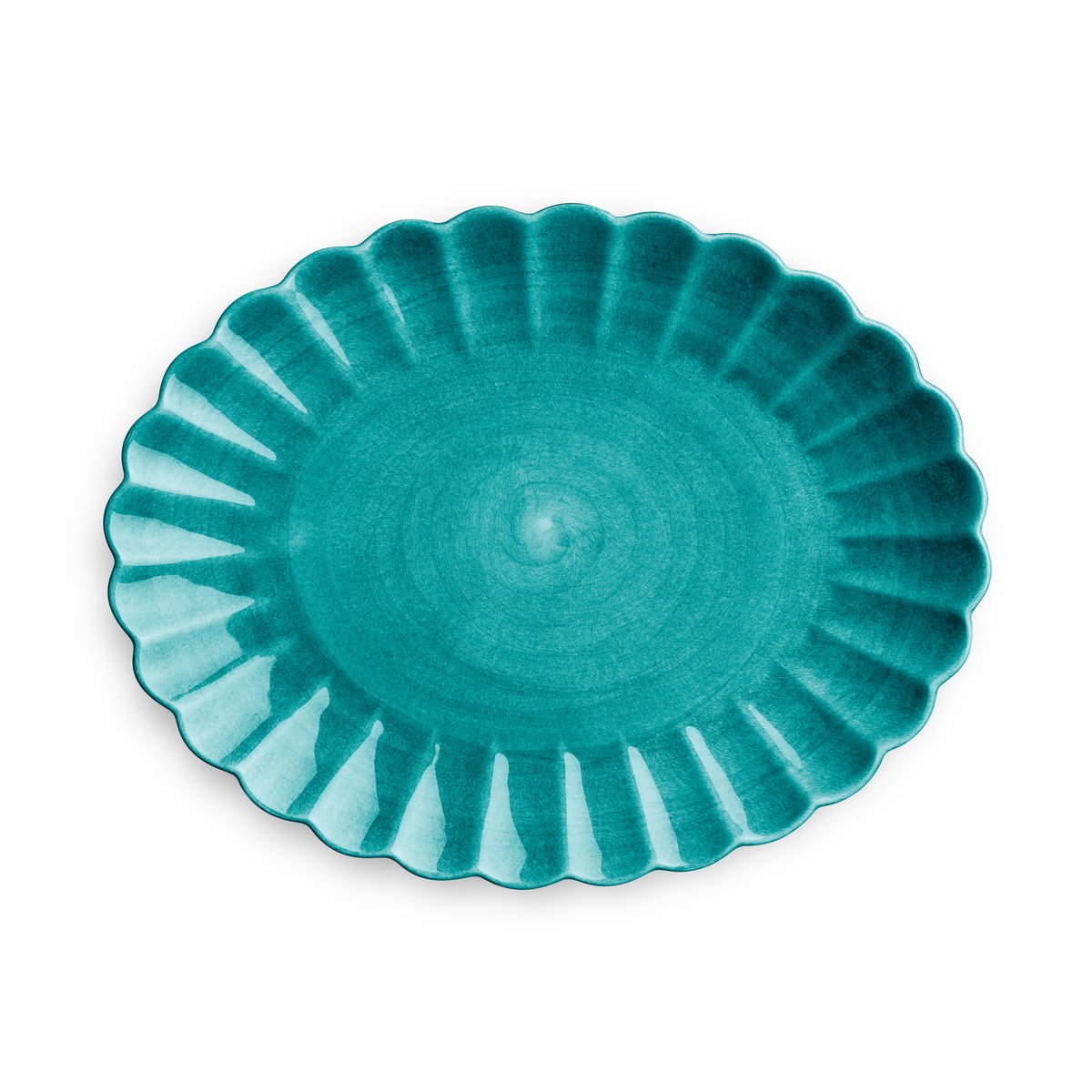 Mateus Oyster fat 30x35 cm Ocean | Skandinavisk Design | Serveringsfat & Uppläggningsfat | Turkos