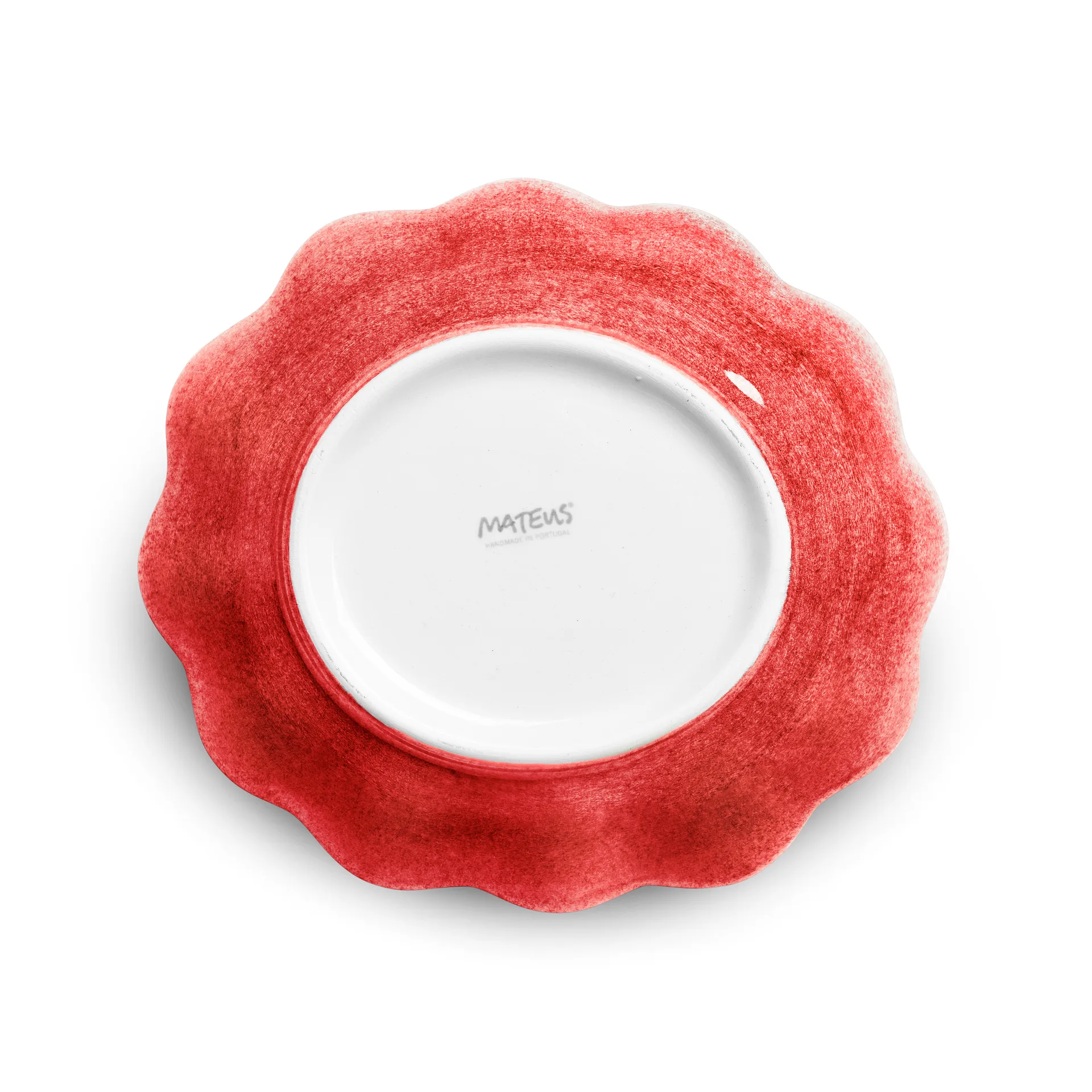 Oyster skål 16x18 cm, Röd Mateus