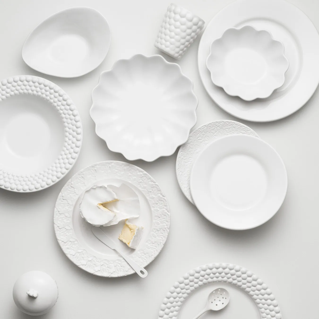 Oyster skål 16x18 cm, Vit Mateus