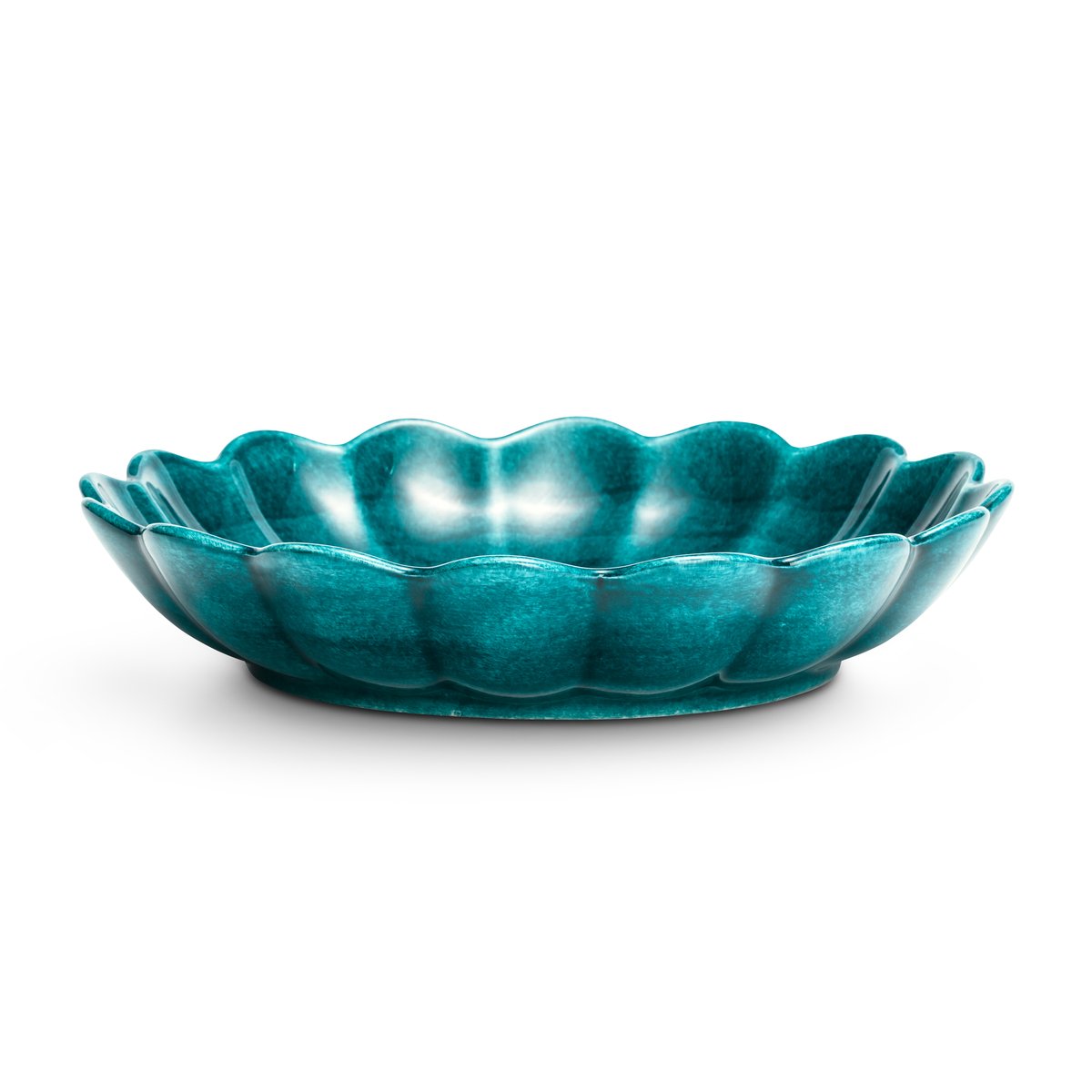 Mateus Oyster skål 24 cm Ocean | Skandinavisk Design | Djupa tallrikar | Turkos