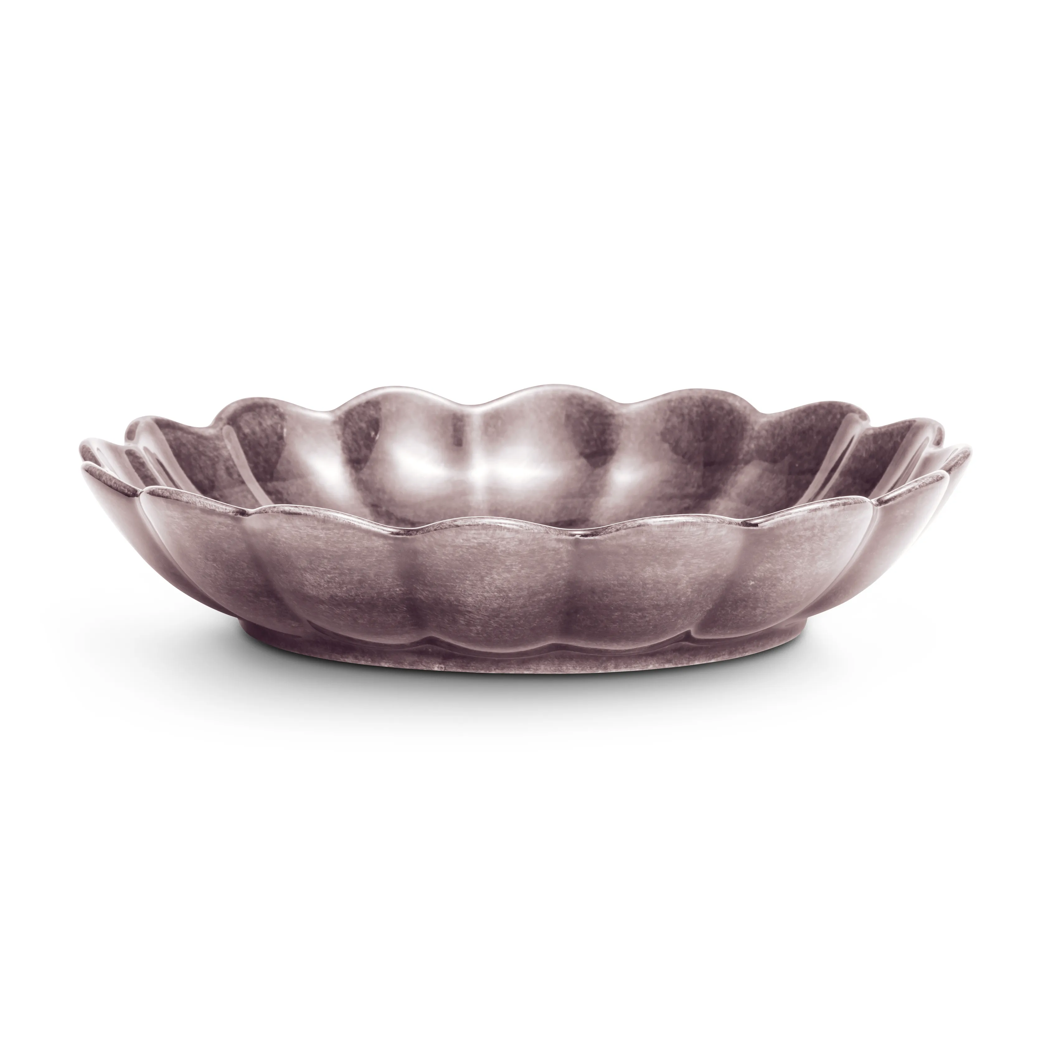 Oyster skål Ø24 cm, Plommon