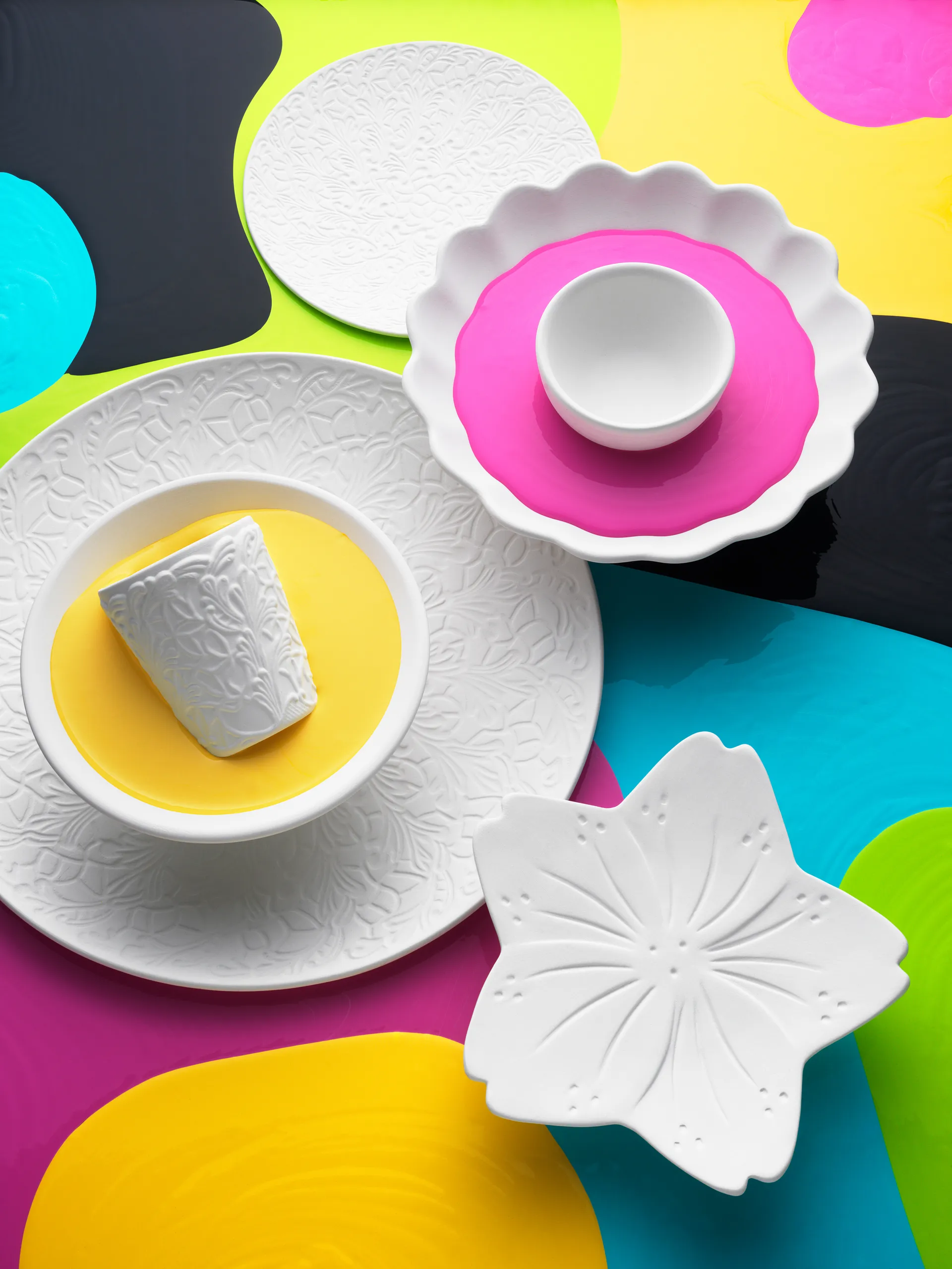 Oyster skål Ø24 cm, Vit Mateus