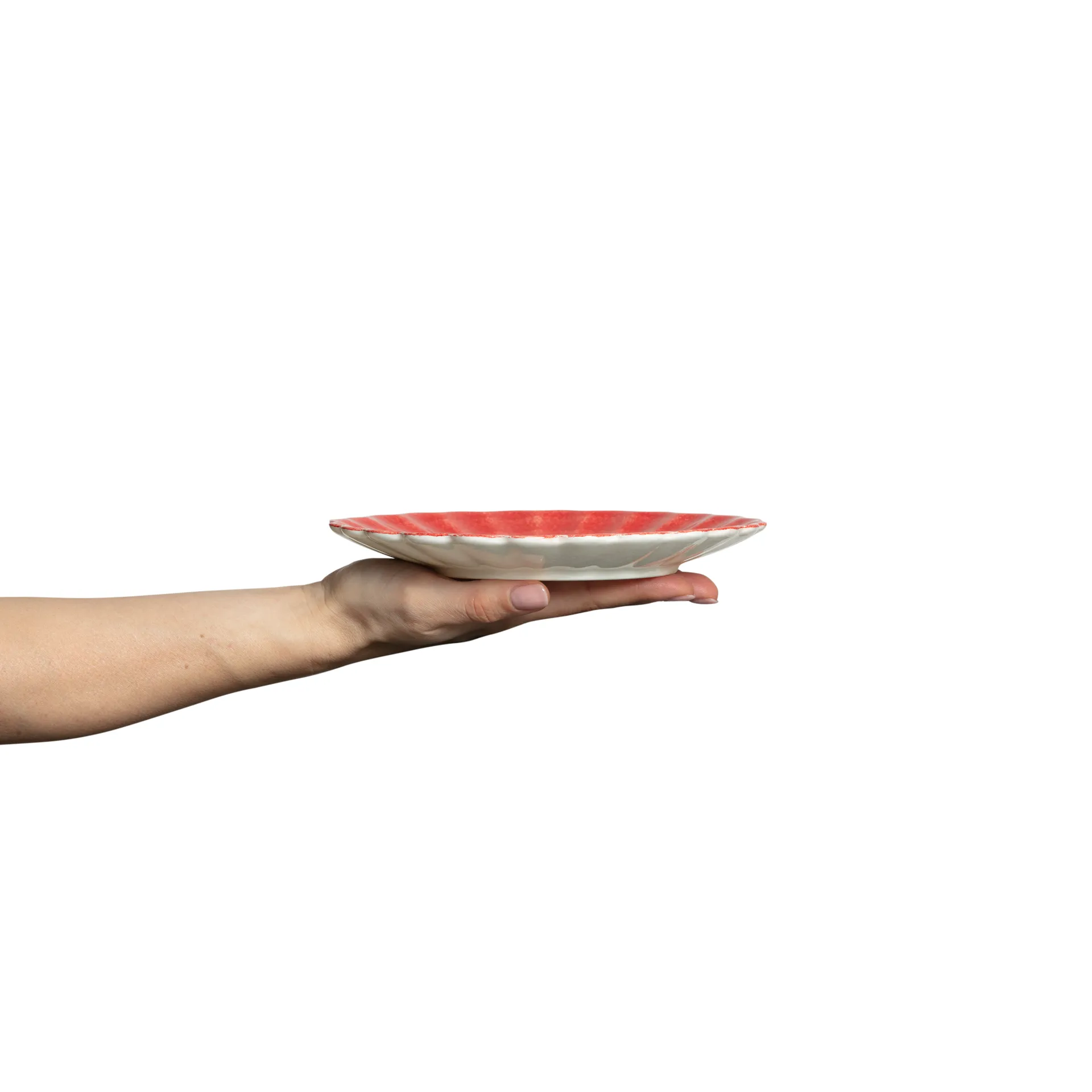 Oyster tallrik 20 cm, Röd Mateus