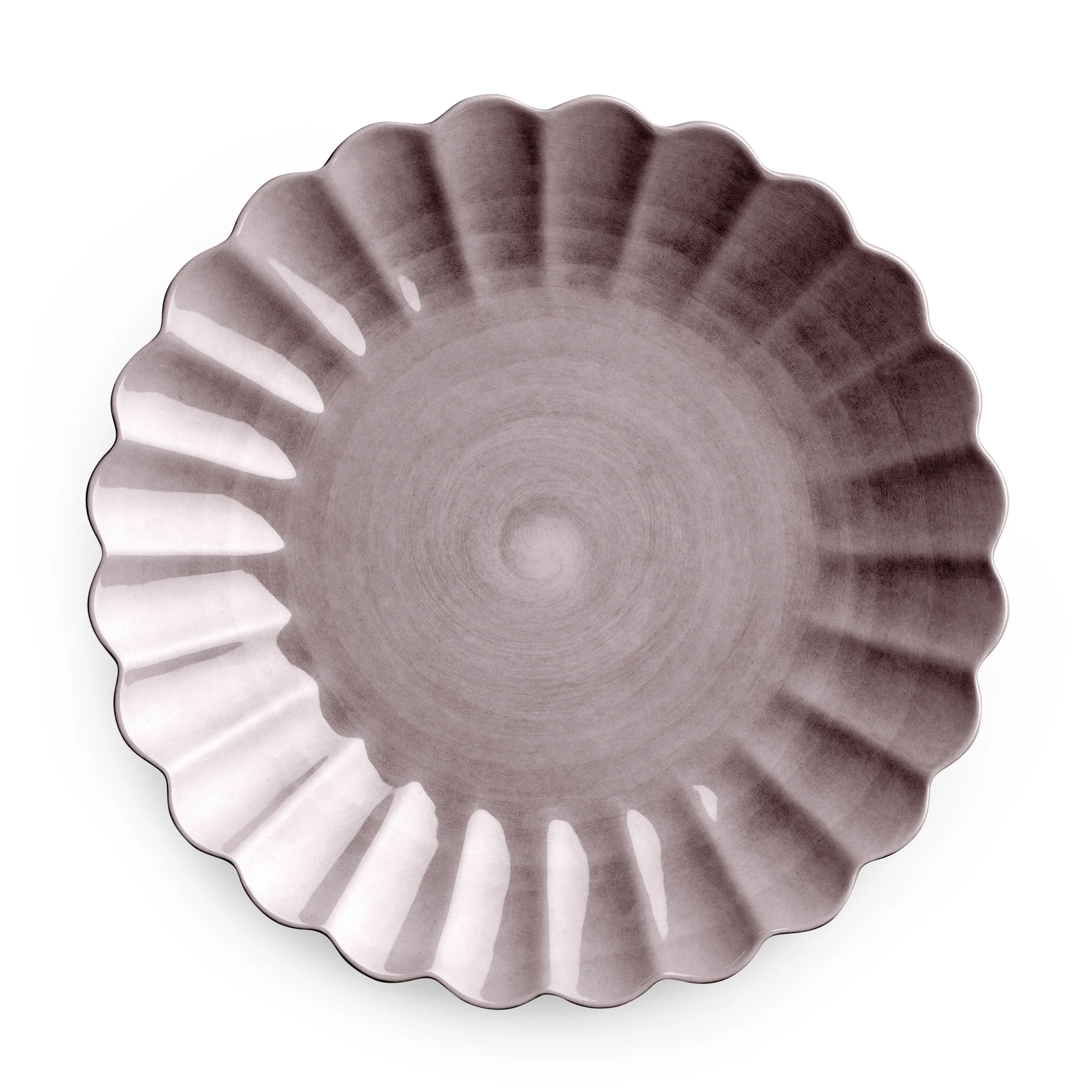 Oyster tallrik 28 cm, Plommon