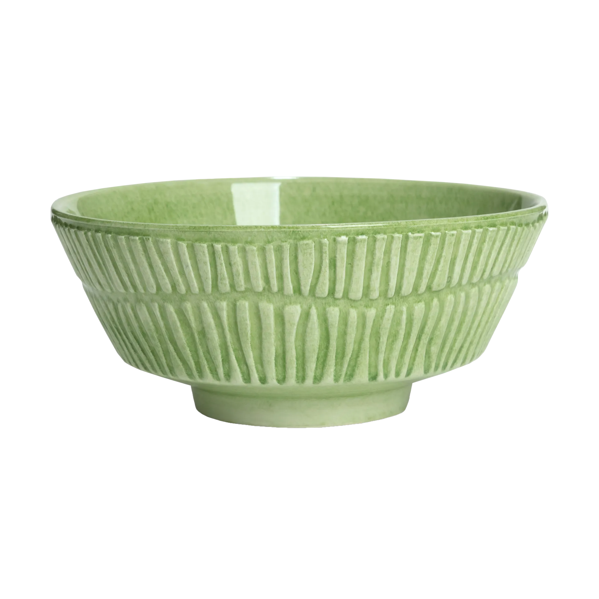 Stripes skål Ø15 cm, Grön Mateus
