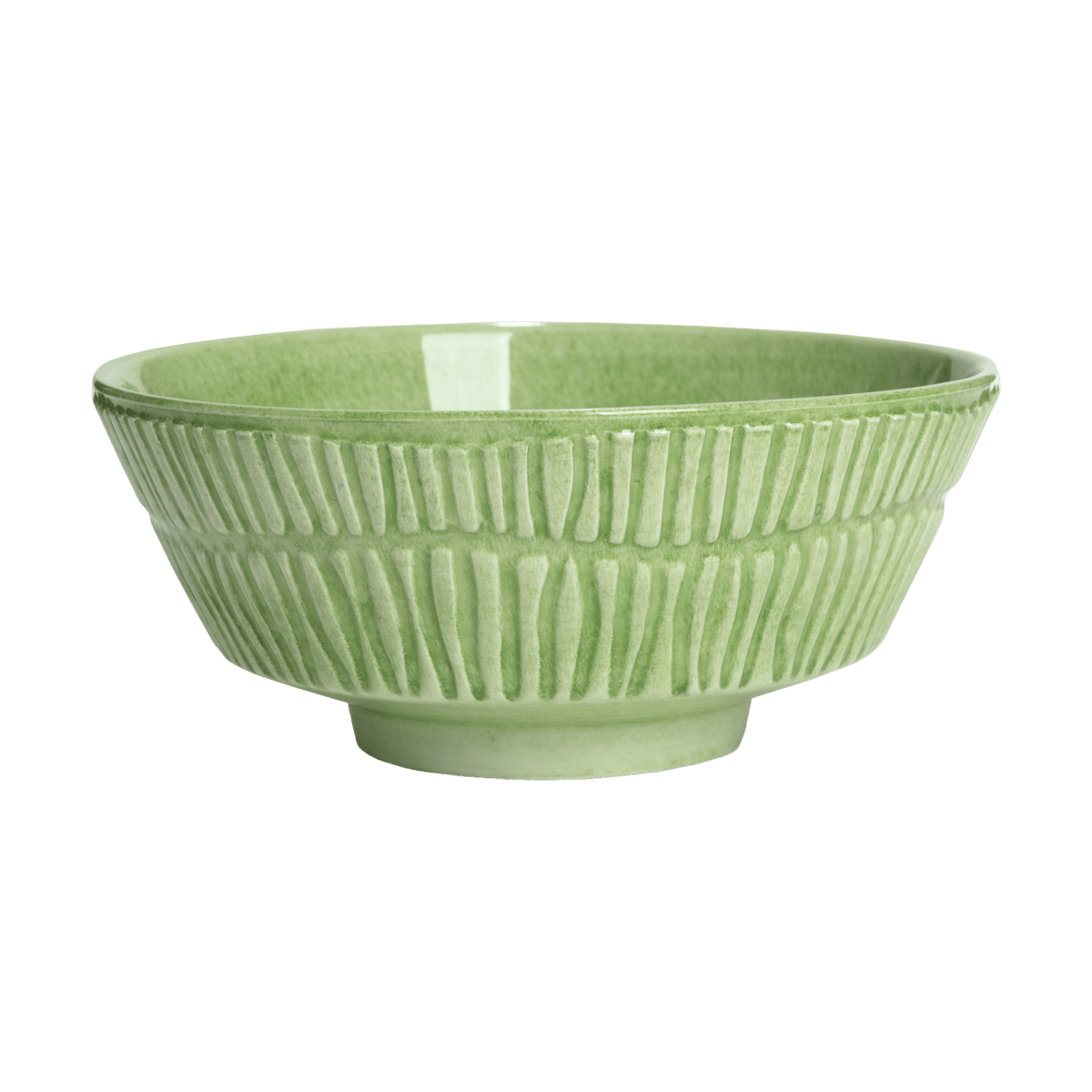 Mateus Stripes skål 15 cm Grön | Skandinavisk Design | Frukostskålar | Grön