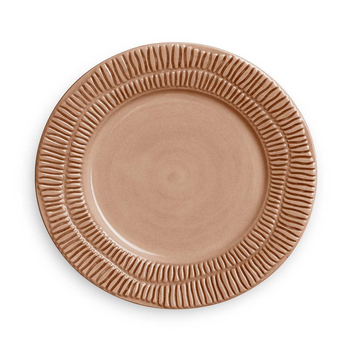 Mateus Stripes tallrik 21 cm Cinnamon | Skandinavisk Design | Assietter | Brun