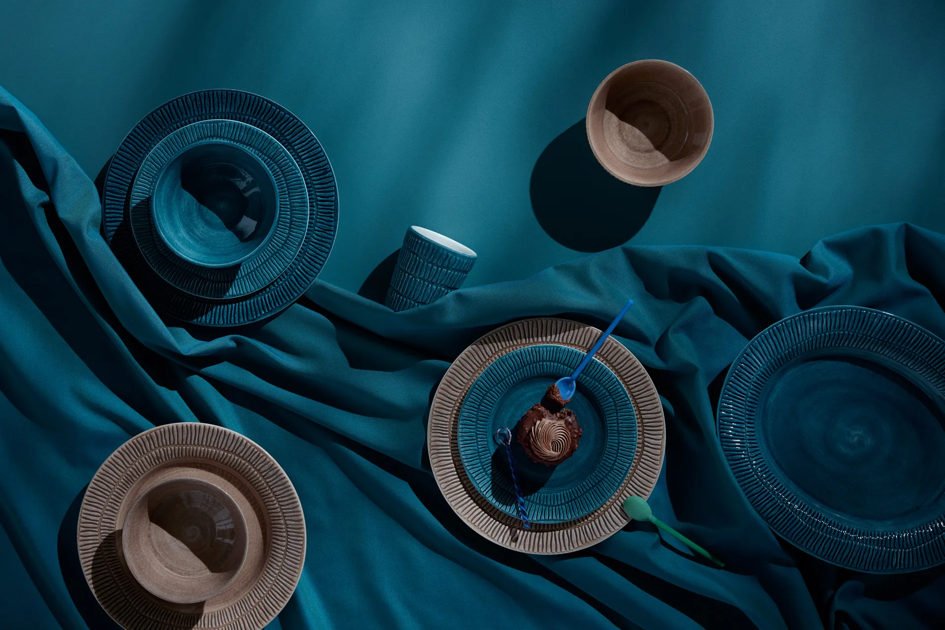 Stripes tallrik Ø28 cm, Cinnamon Mateus