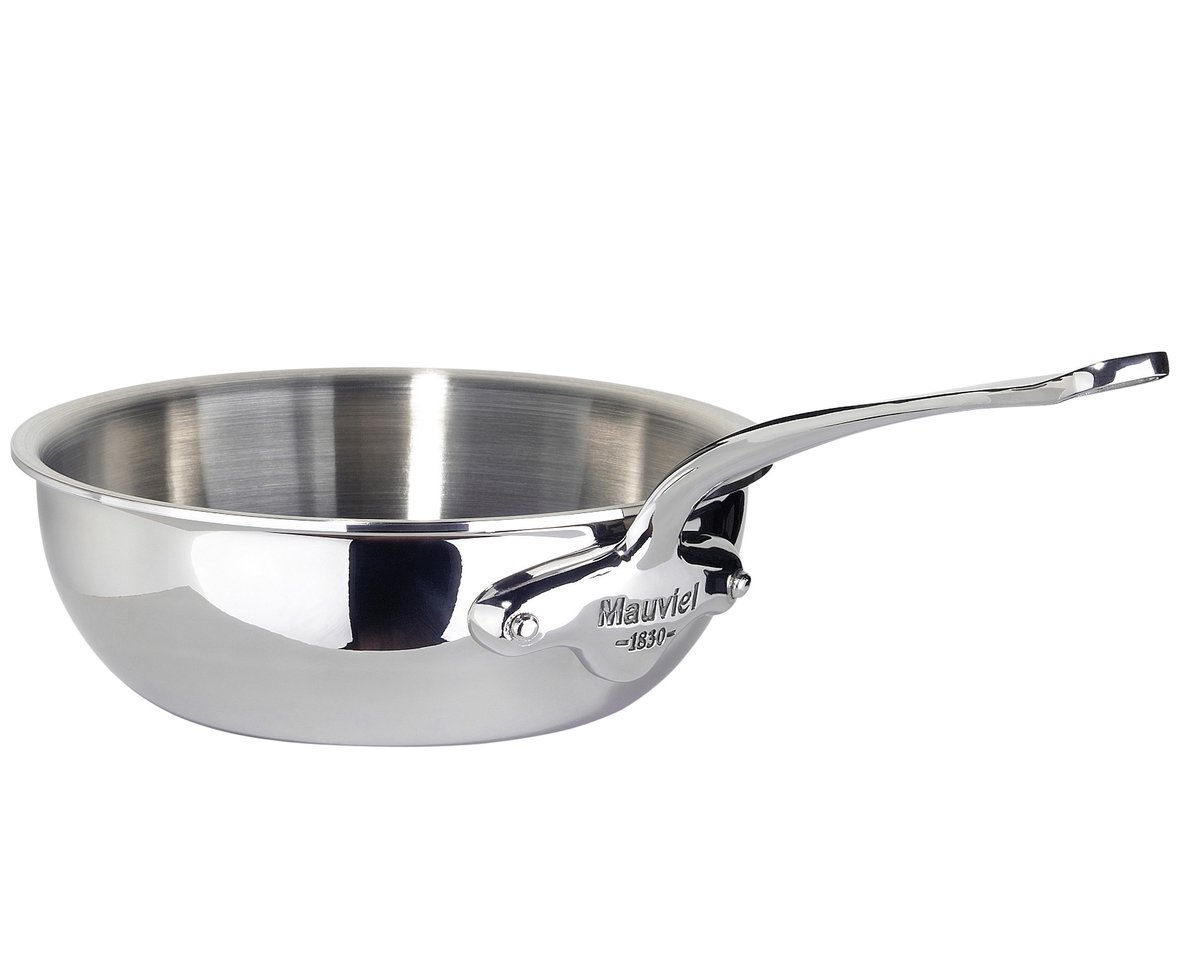 Mauviel Sautépanna rundad Cook Style 3,2 l Stål | Skandinavisk Design | Traktörpannor & Sauteuser | Silverfärgad